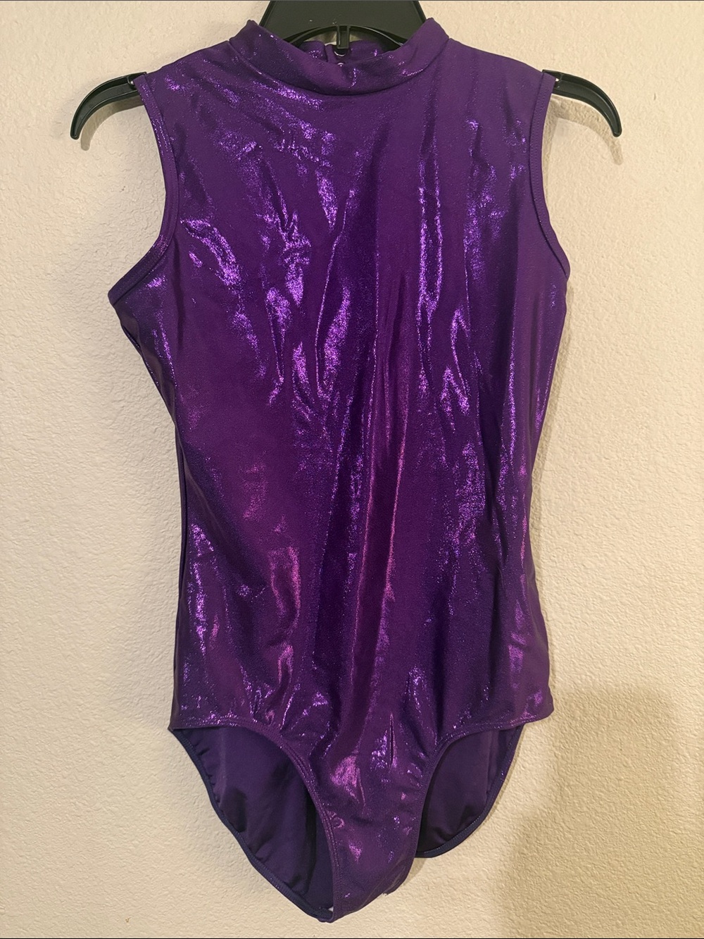 Double Platinum Performance Purple Sleeveless Dance Leotard